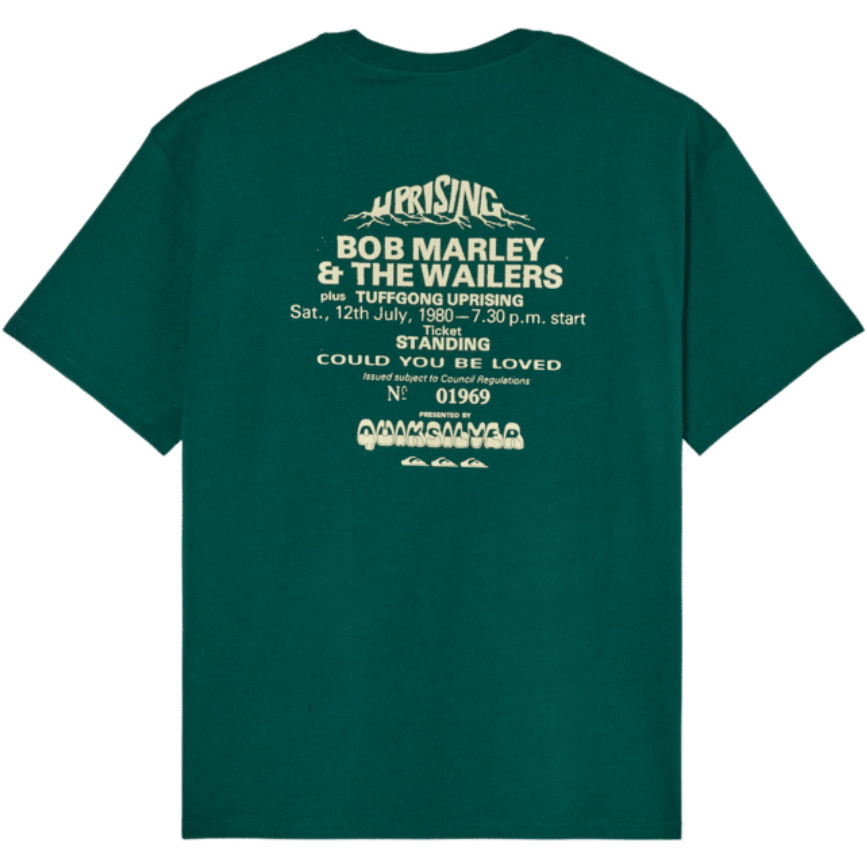 2026 Quiksilver Mens BM Concert T-Shirt EQYZT08489 - Botanical Garden